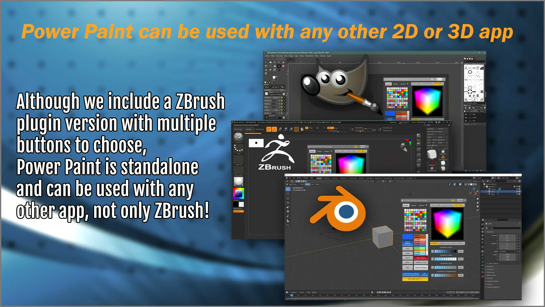 Power Paint color and palette maker for ZBrush and all your apps