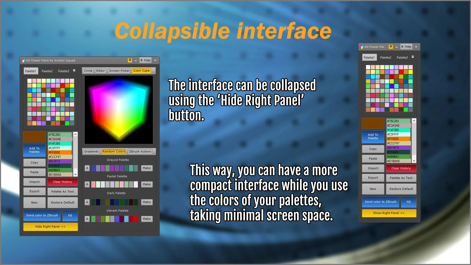 Power Paint color and palette maker for ZBrush and all your apps