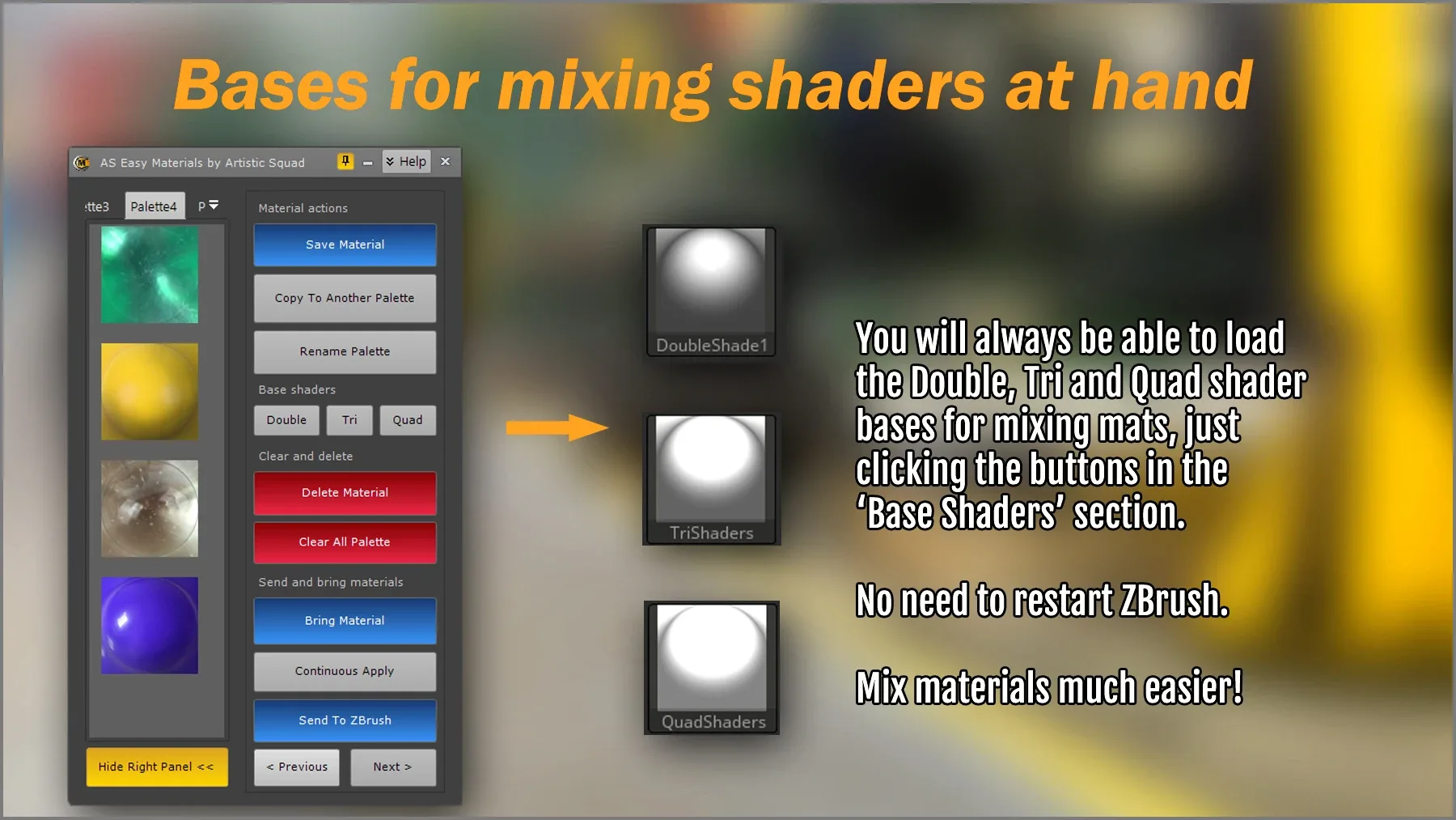 Easy Materials ZBrush Plugin FlippedNormals