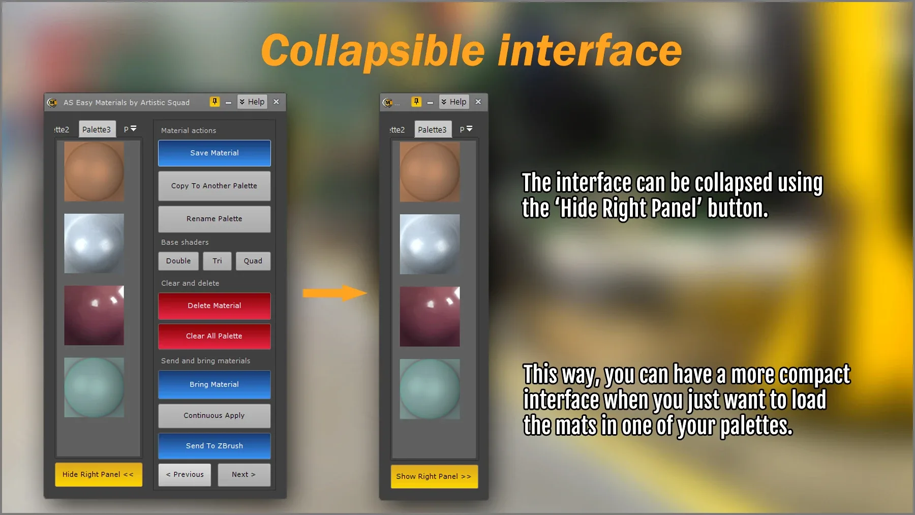 Easy Materials ZBrush Plugin FlippedNormals