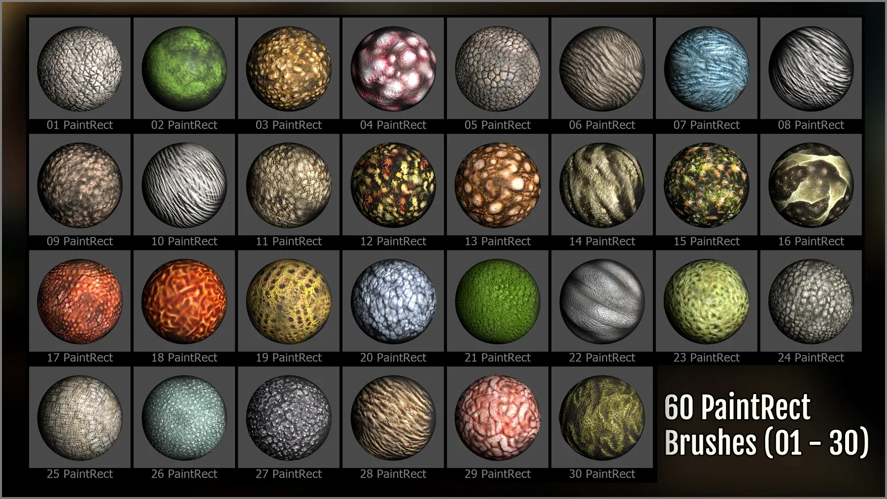 Monster Skin Maker 300 ZBrush Brushes And 60 Alphas