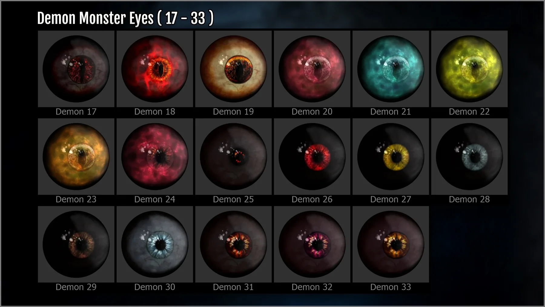 Monster Eye Maker: 140 Eyes and ZBrush Plugin