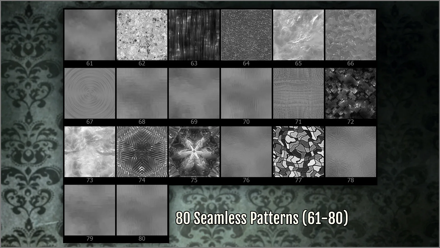 Glass Maker 300 ZBrush brushes, 75 Alphas and 80 Patterns