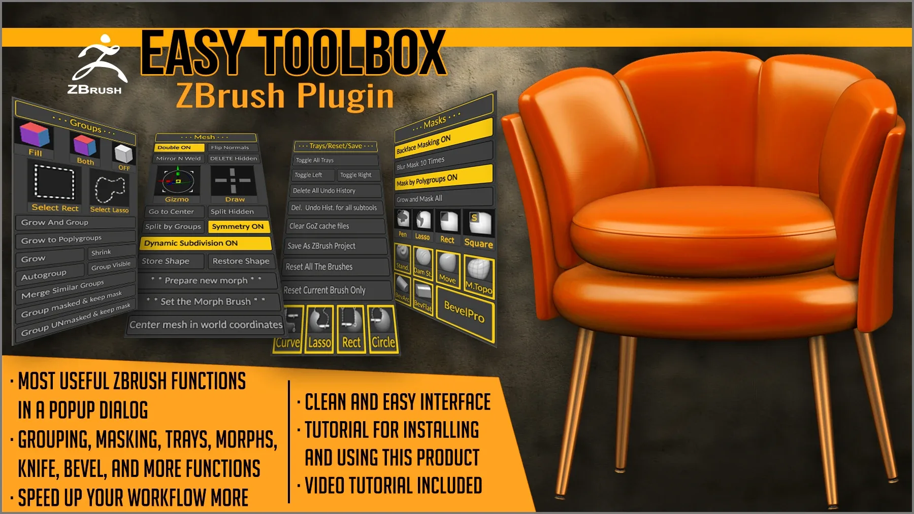 Easy Toolbox ZBrush Plugin
