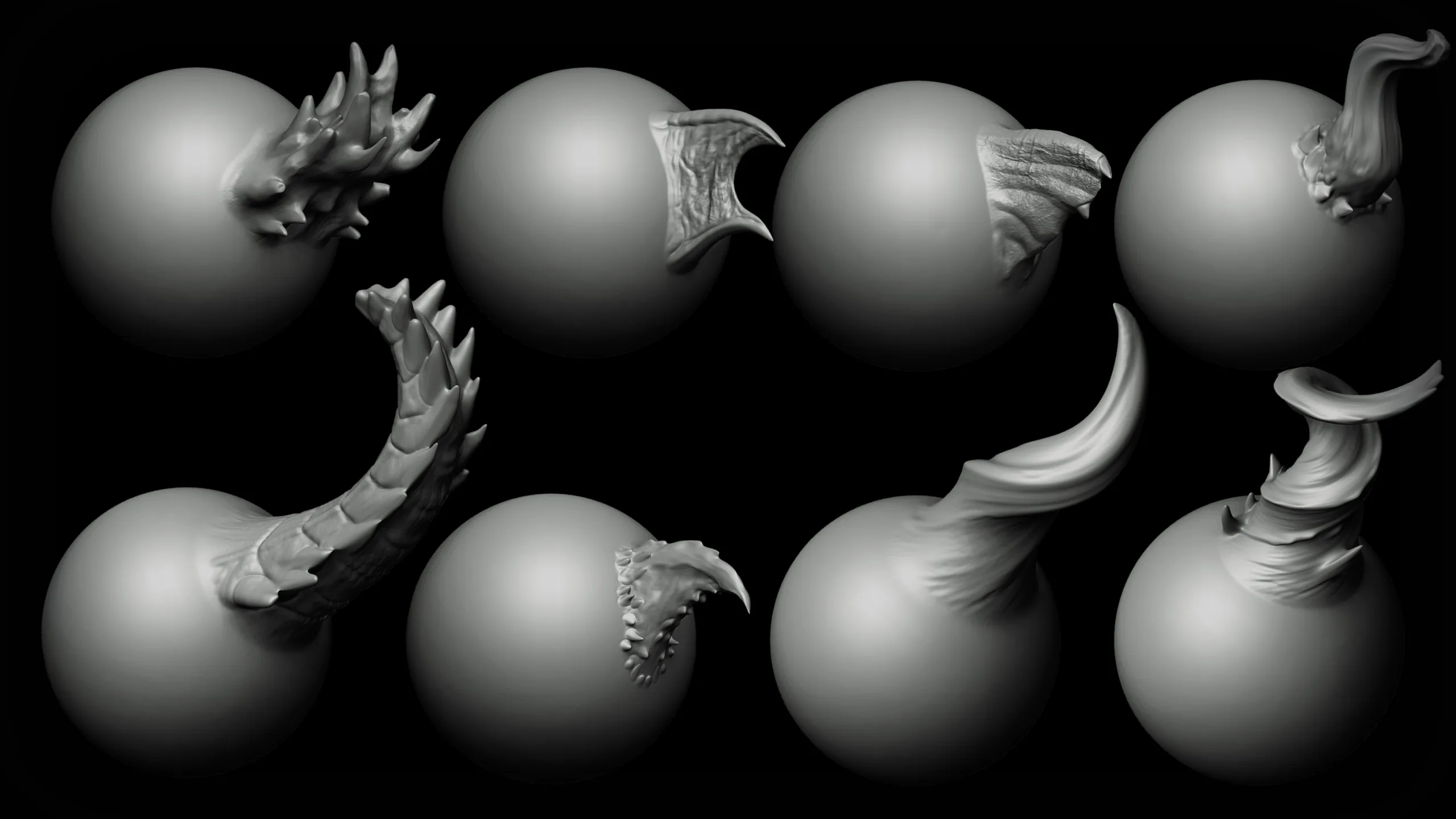 ZBrush + Blender - Dragon VDM Brush Part 2