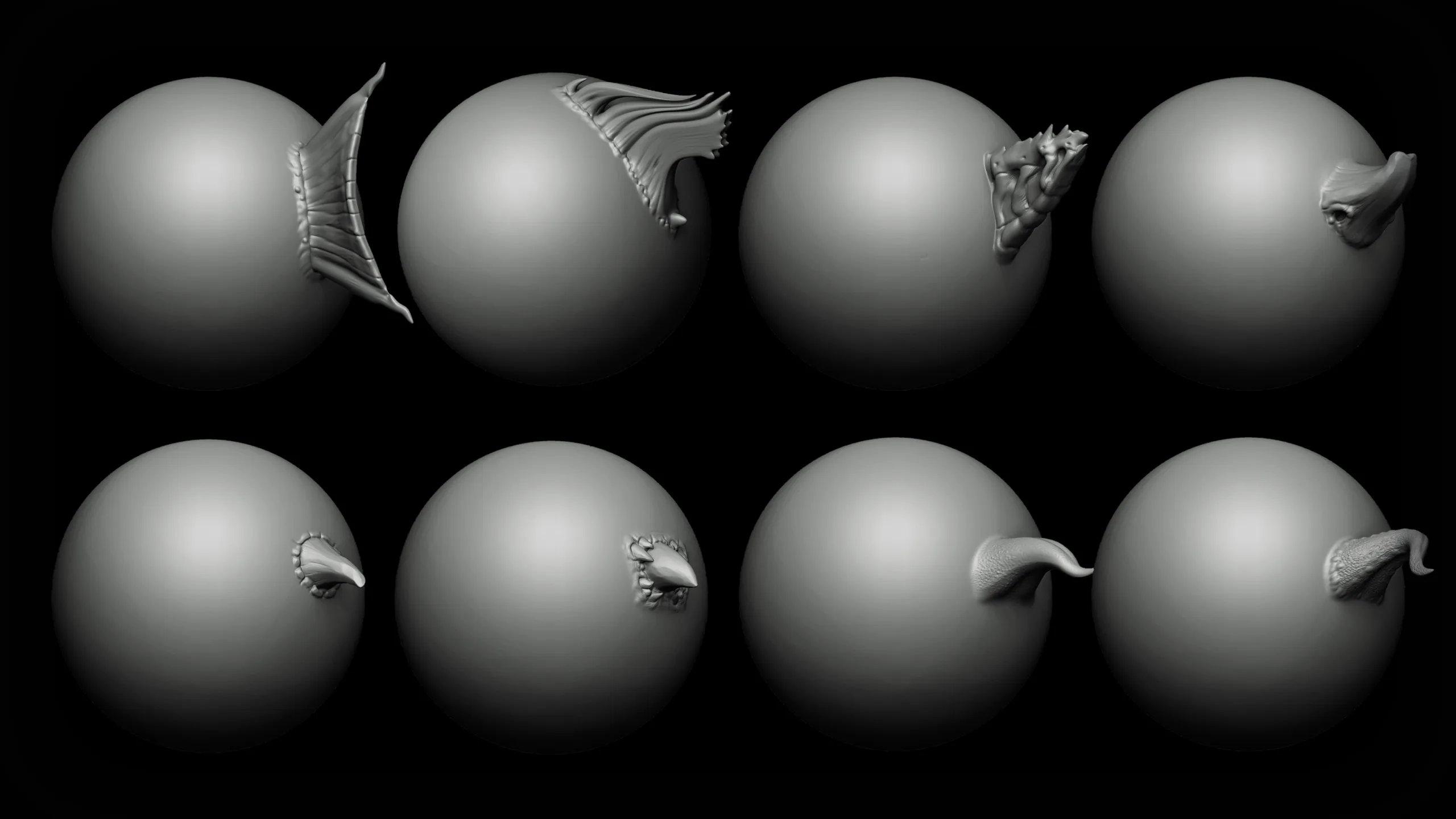 ZBrush + Blender - Dragon VDM Brush Part 2