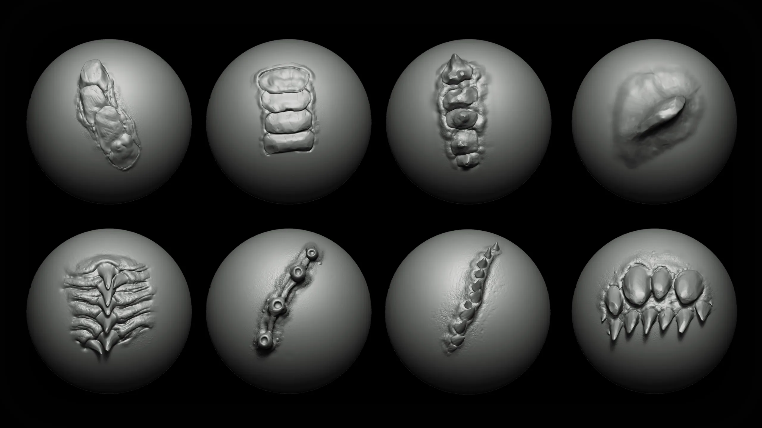 Zbrush + Blender Dragon VDM Brush FlippedNormals