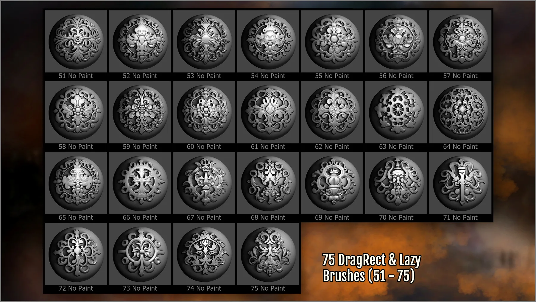 Medieval Maker 300 ZBrush Brushes And 75 Alphas