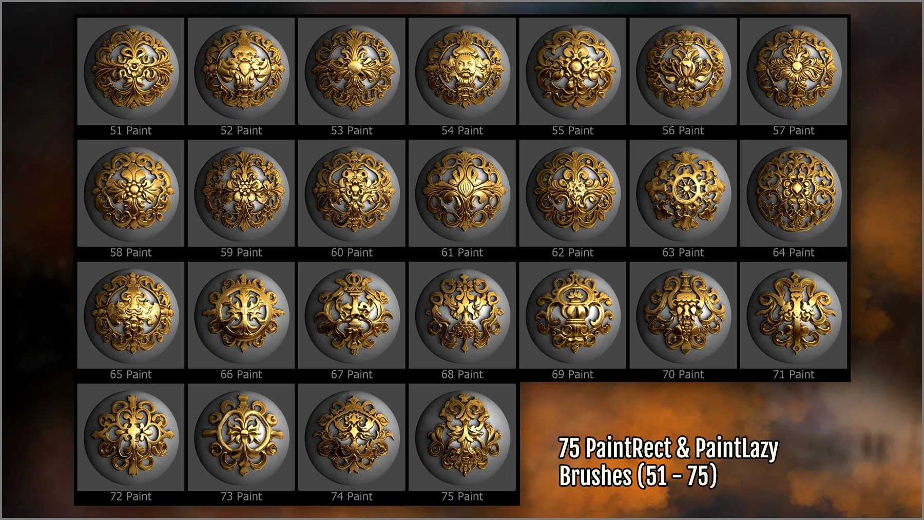 Medieval Maker 300 ZBrush Brushes And 75 Alphas