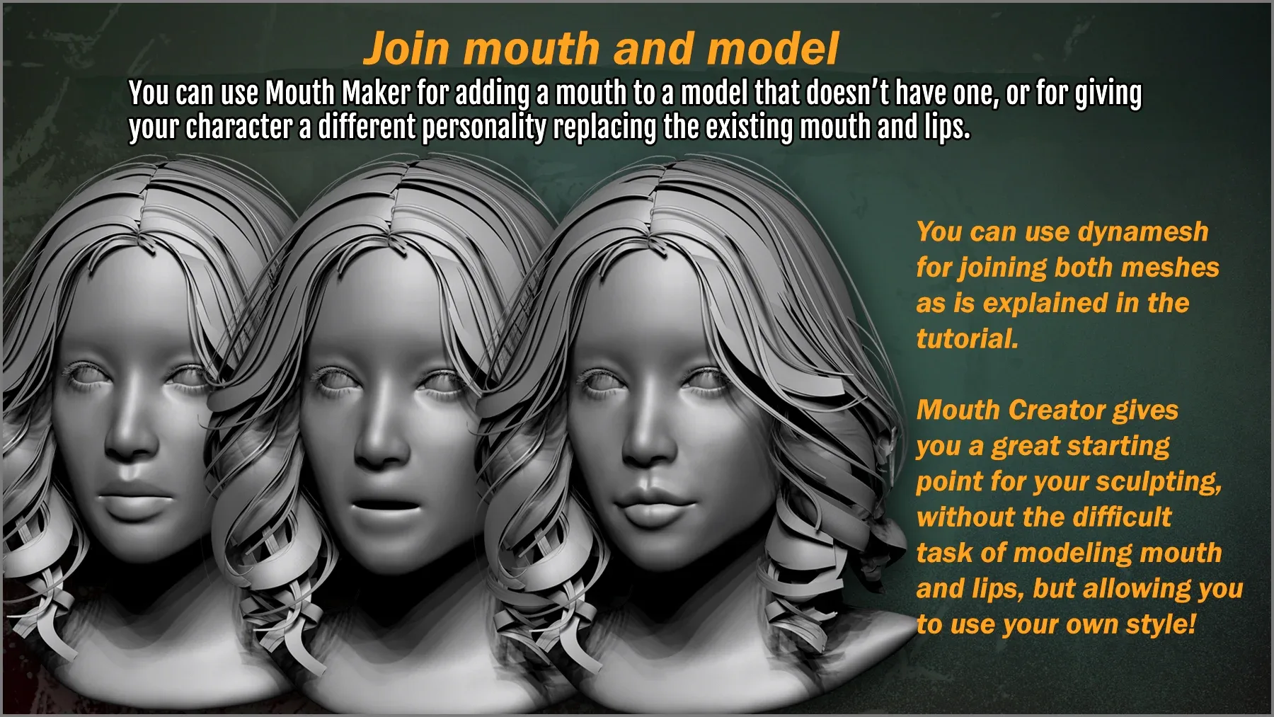 Mouth Creator ZBrush Plugin