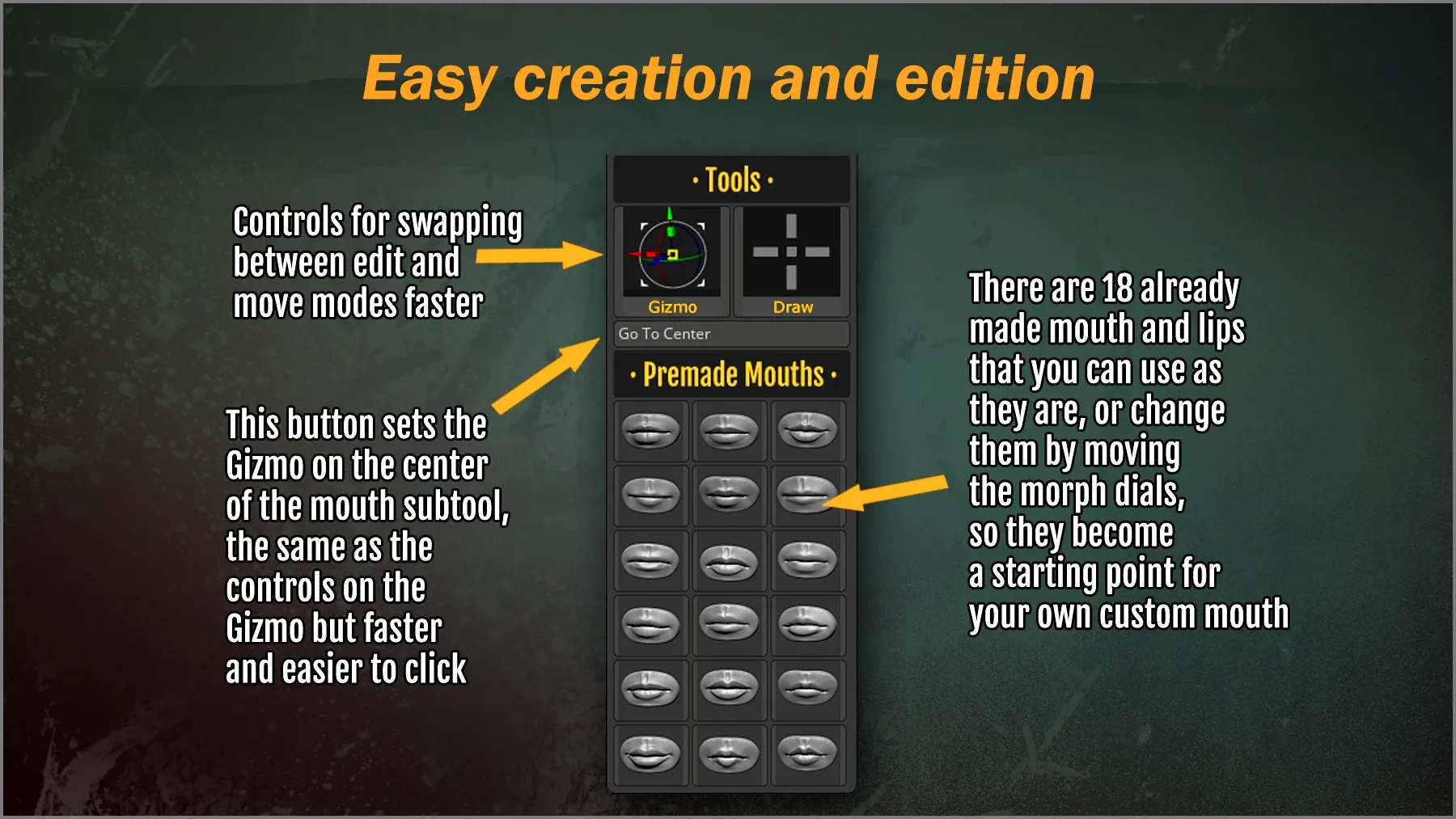 Mouth Creator ZBrush Plugin