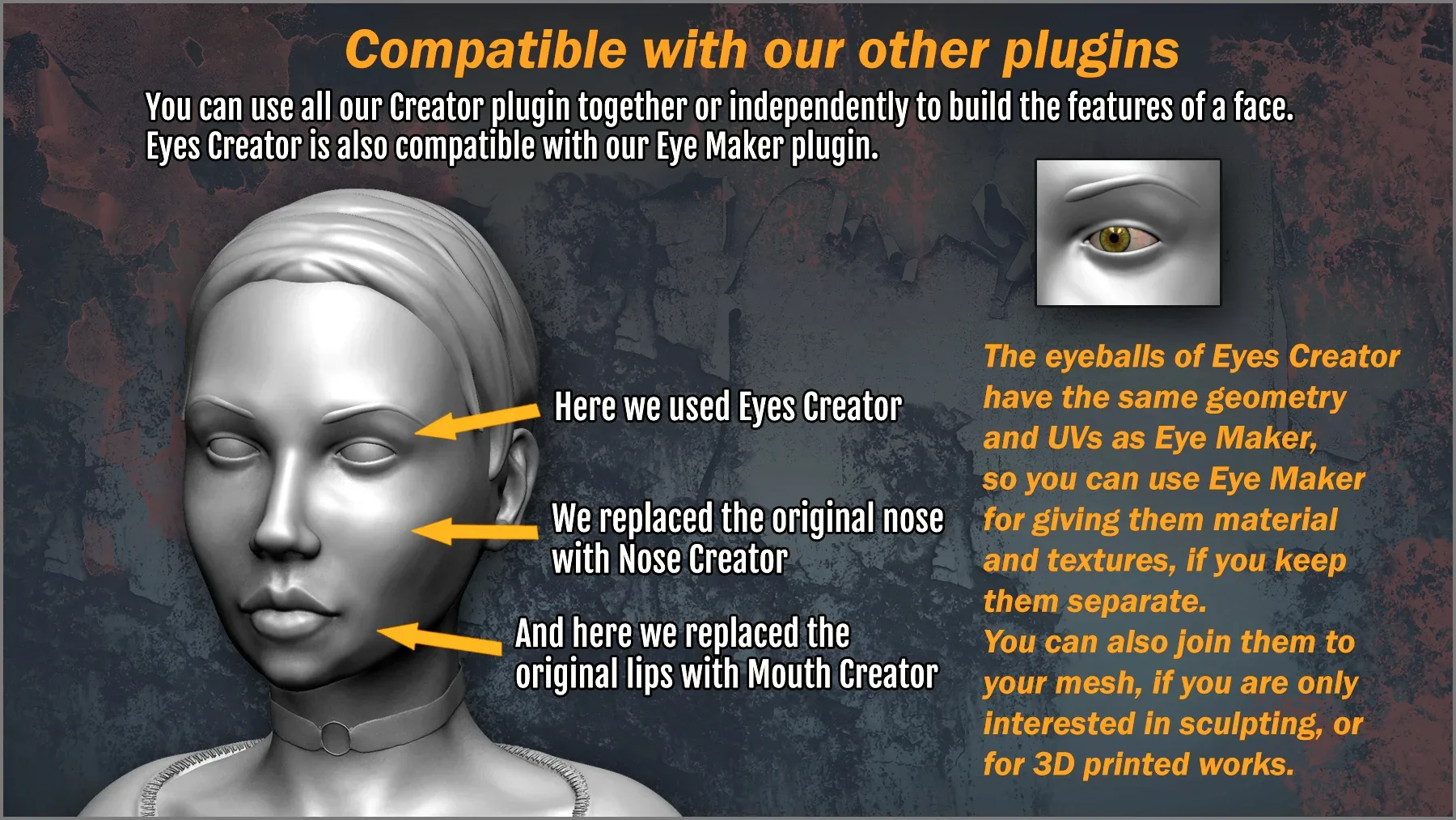 Eyes Creator ZBrush Plugin