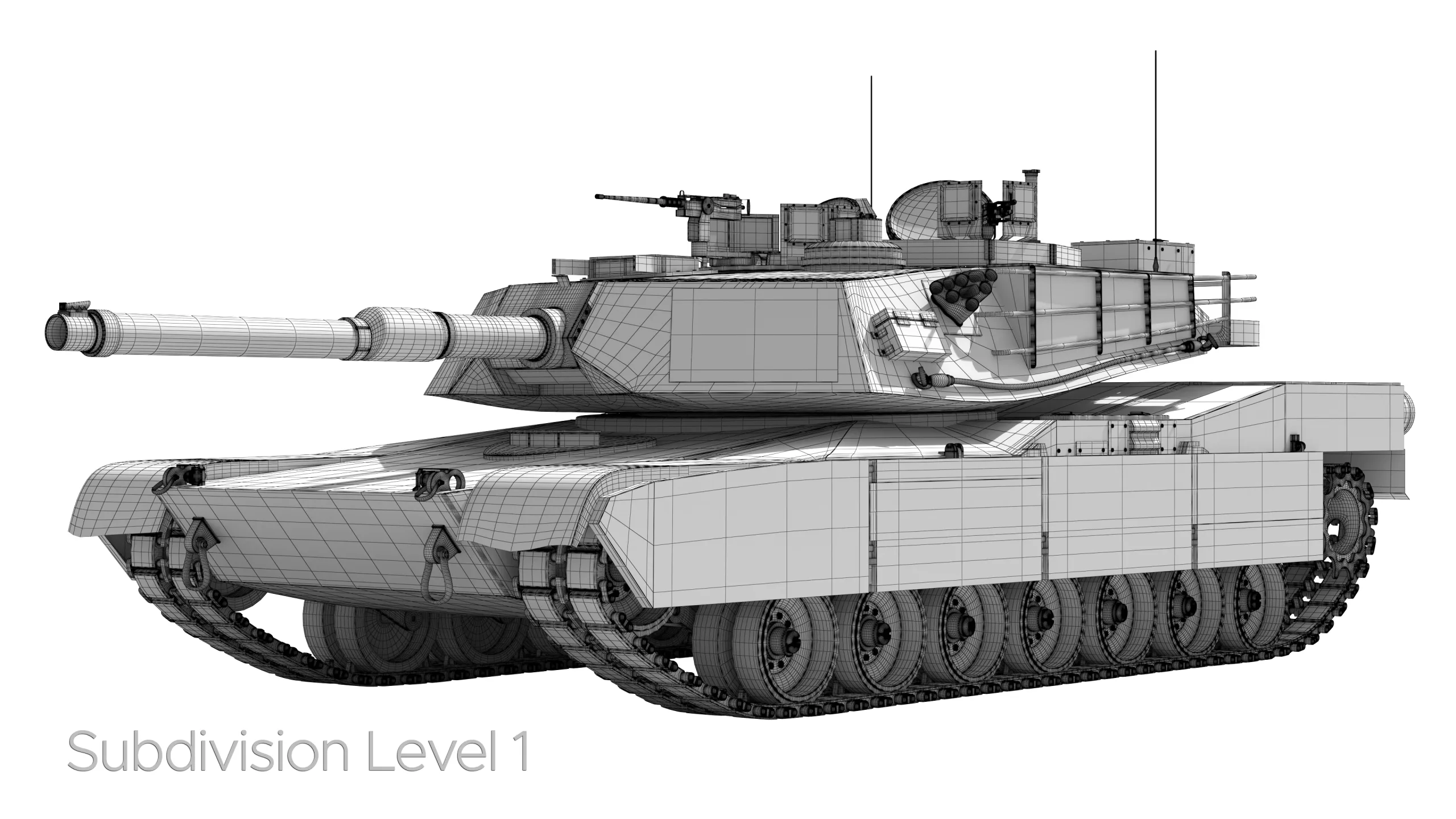 M1A2 Abrams Rigged