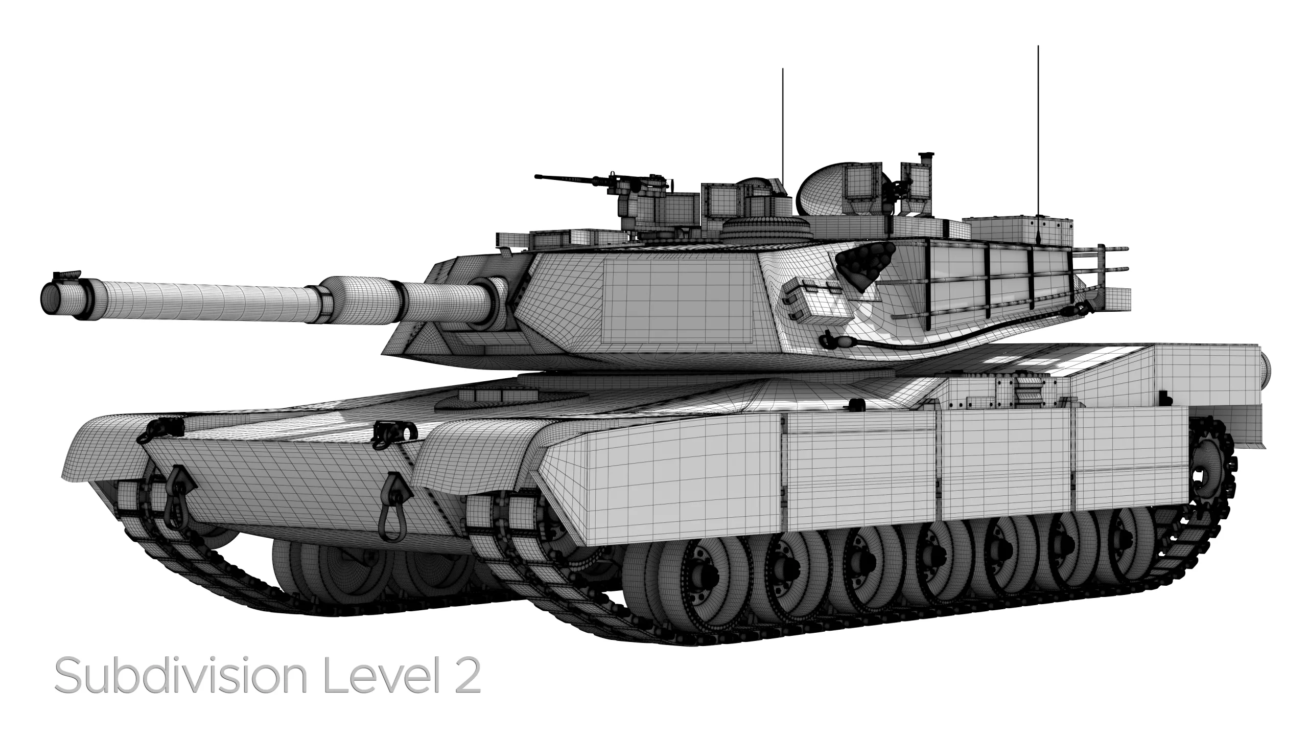 M1A2 Abrams Rigged