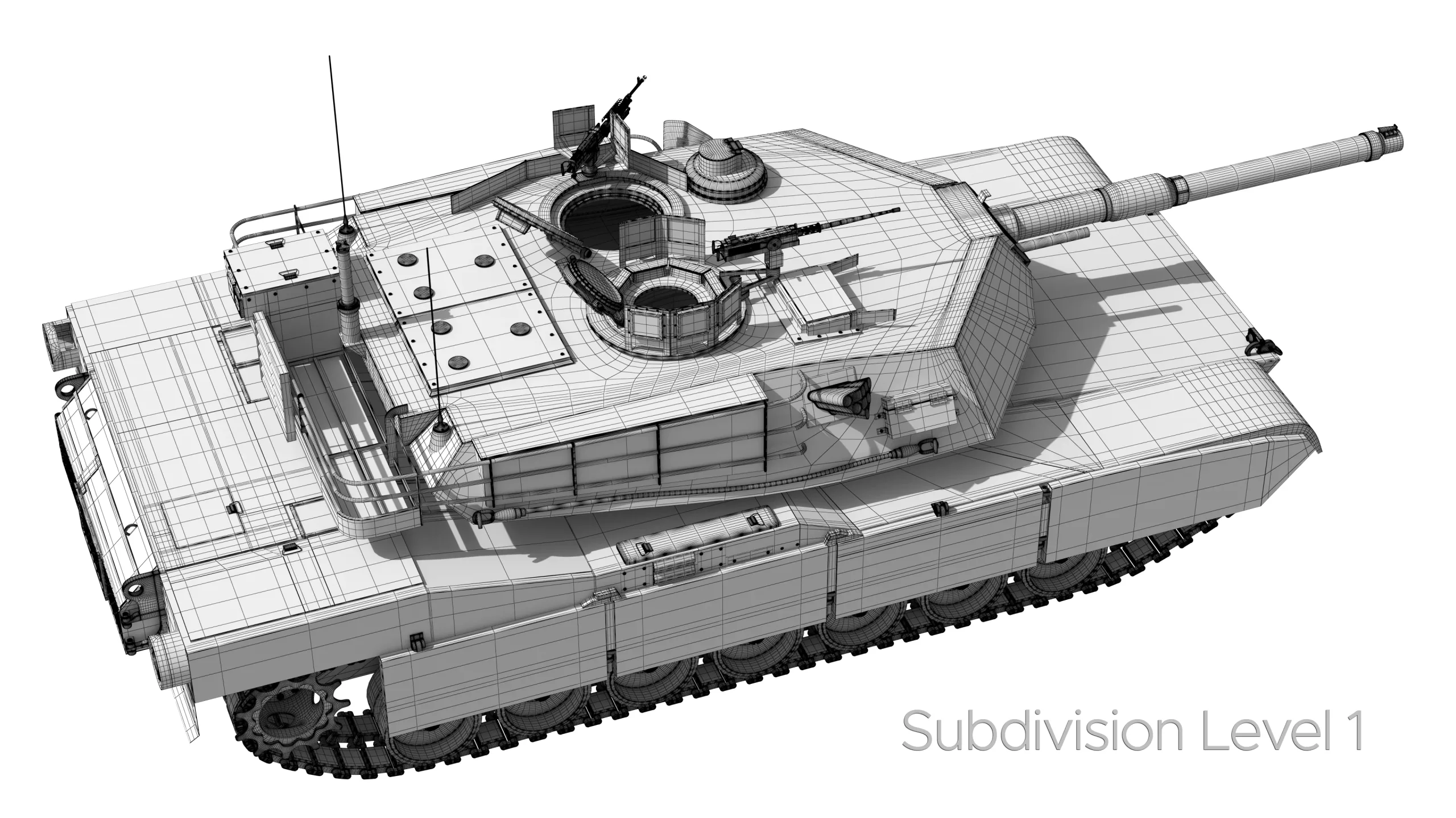 M1A2 Abrams Rigged