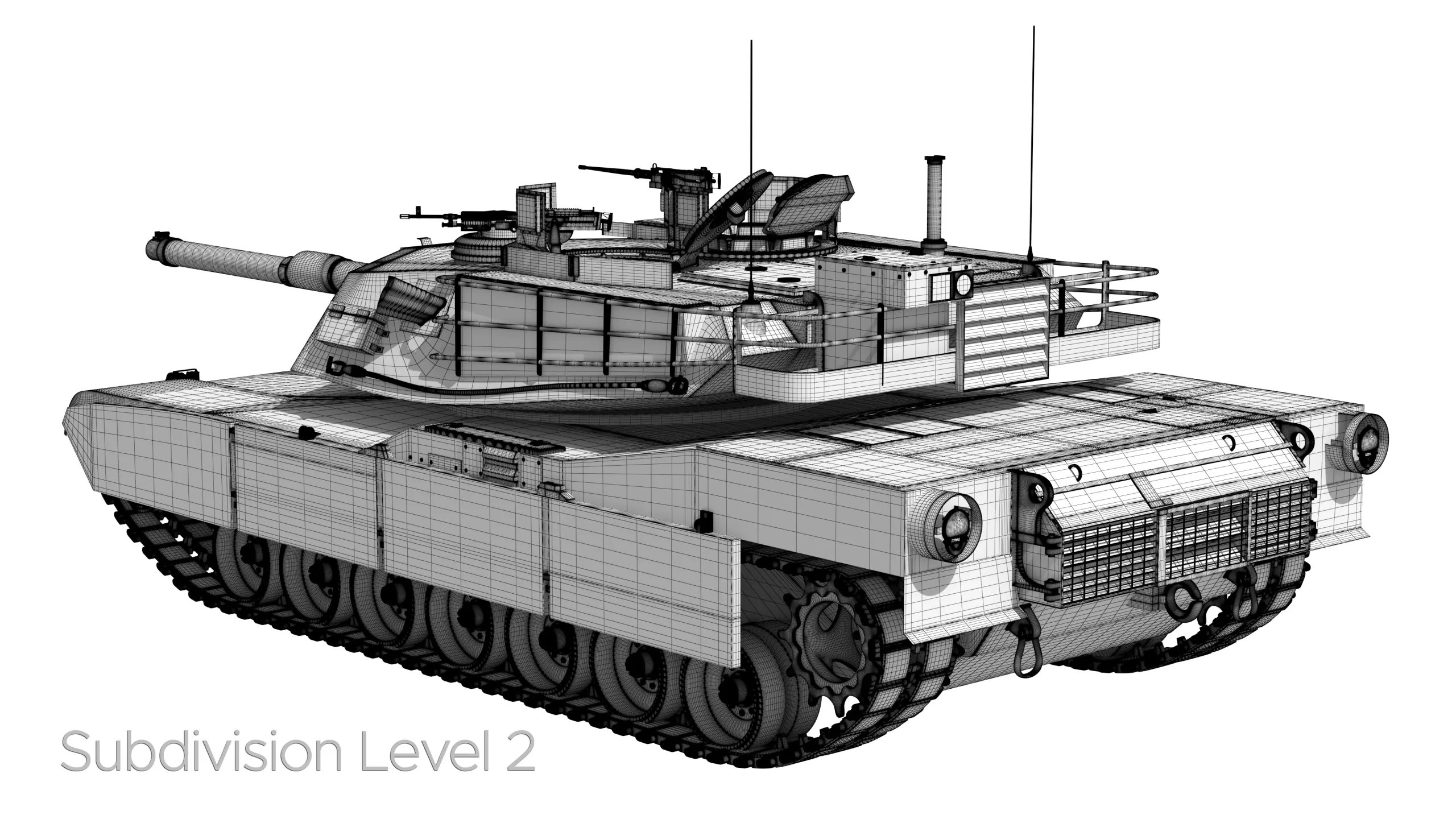 M1A2 Abrams Rigged