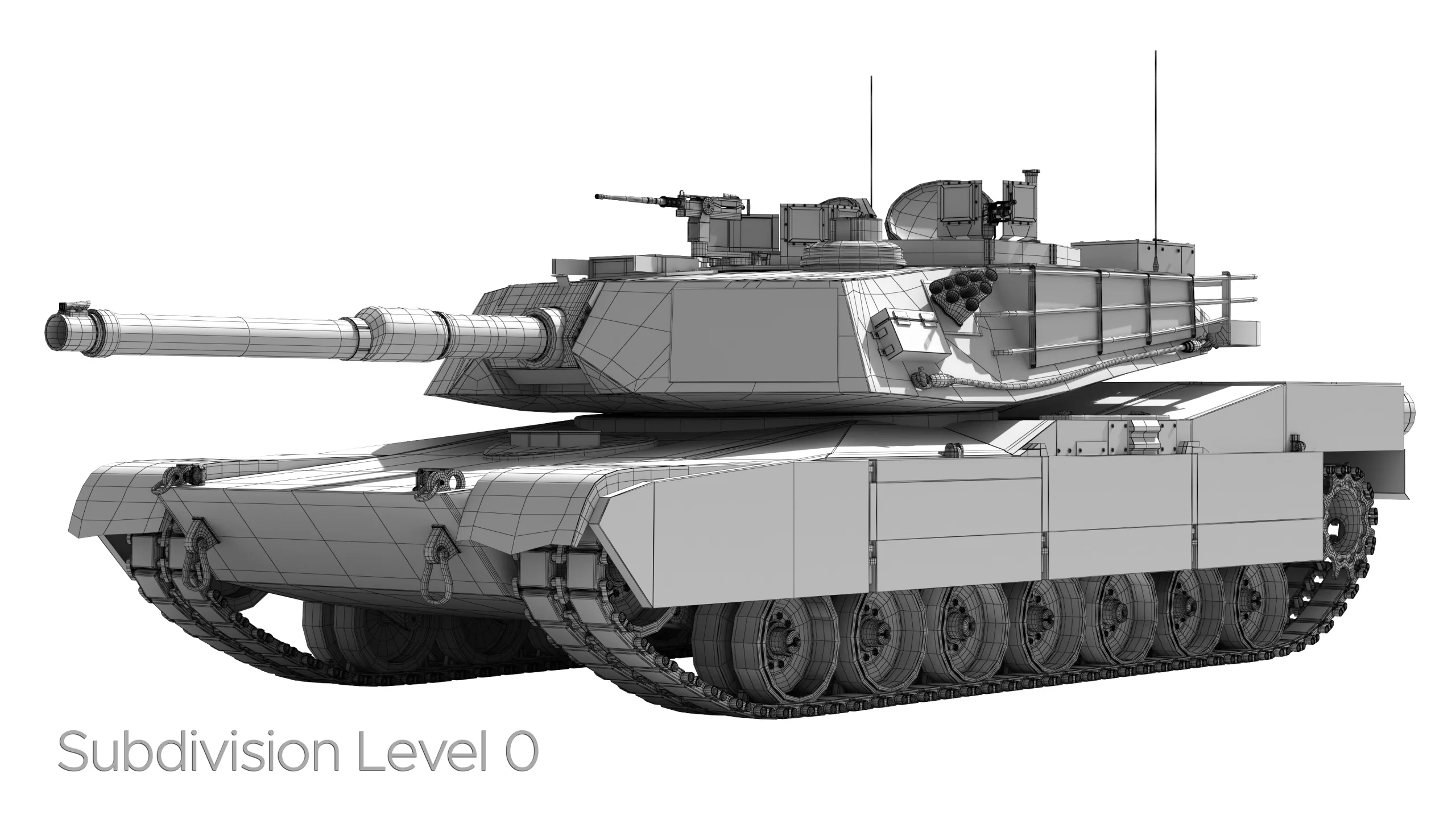 M1A2 Abrams Rigged