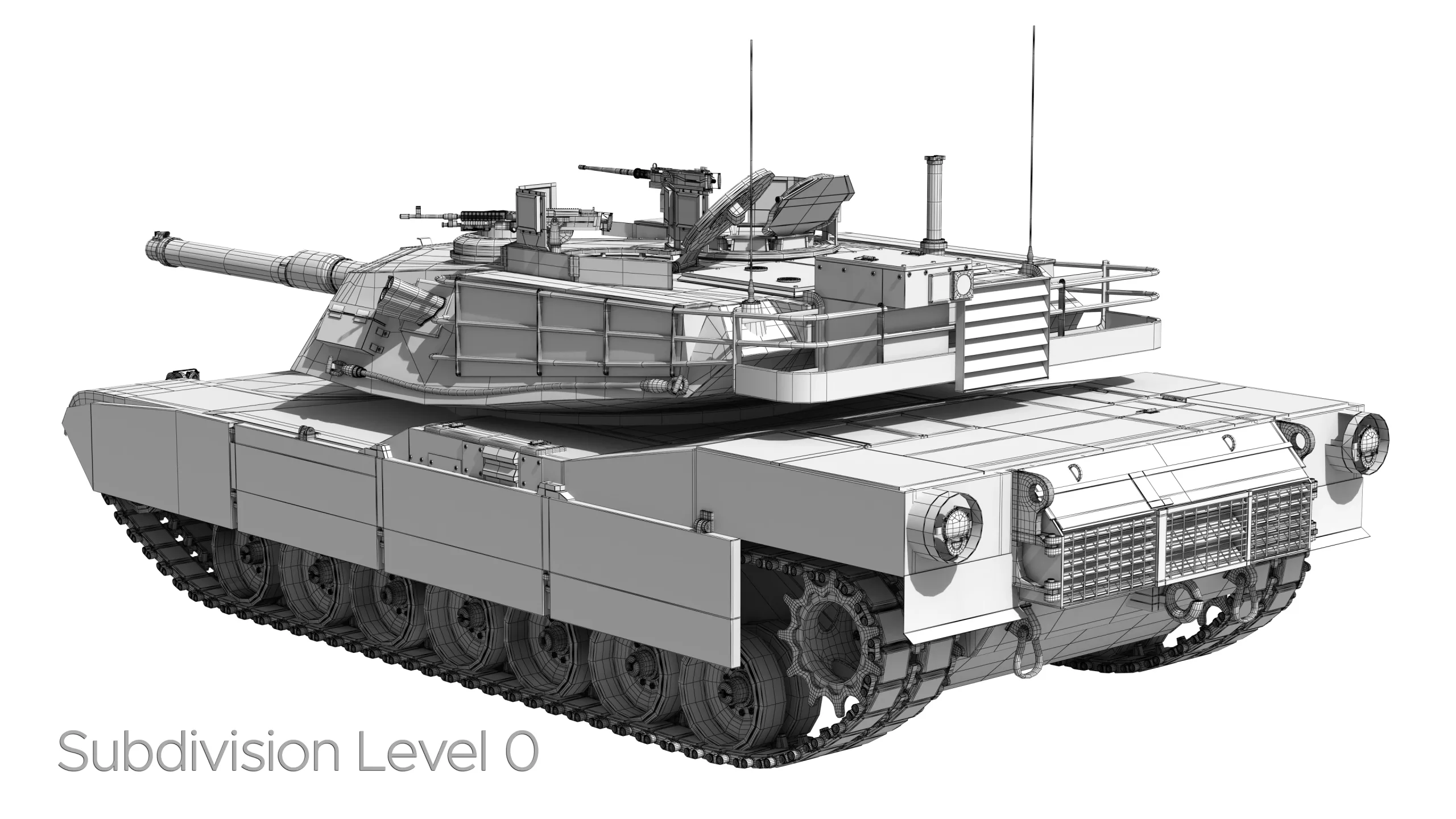 M1A2 Abrams Rigged