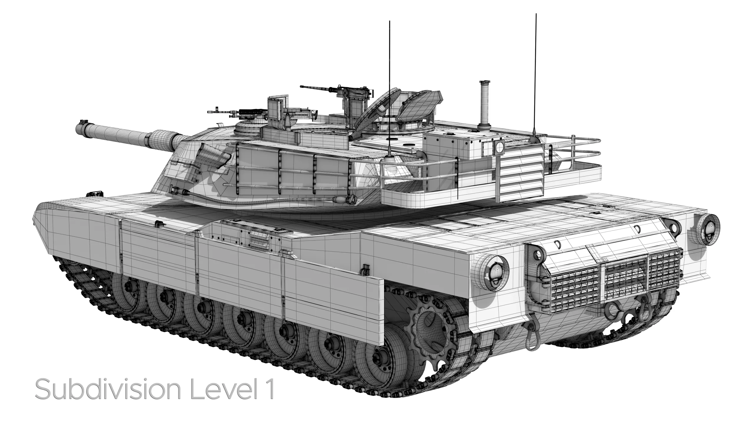 M1A2 Abrams Rigged