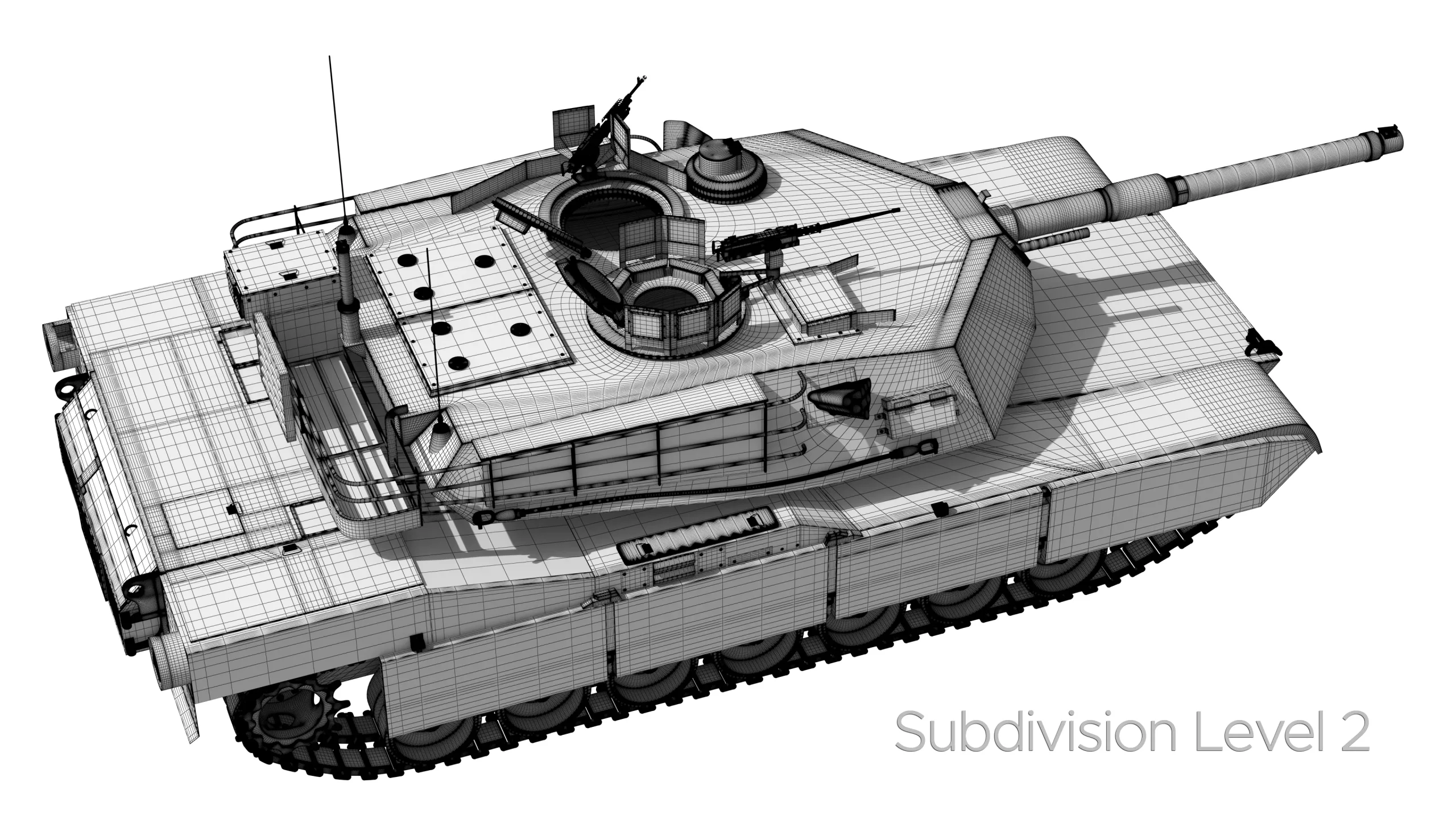 M1A2 Abrams Rigged