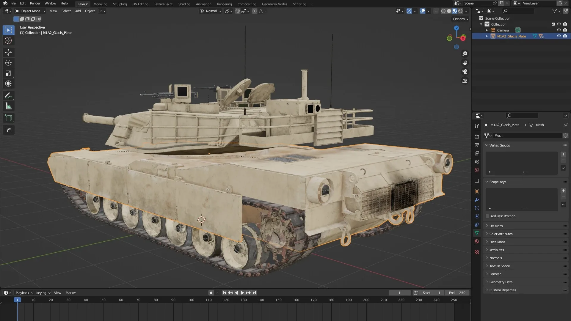 M1A2 Abrams Rigged
