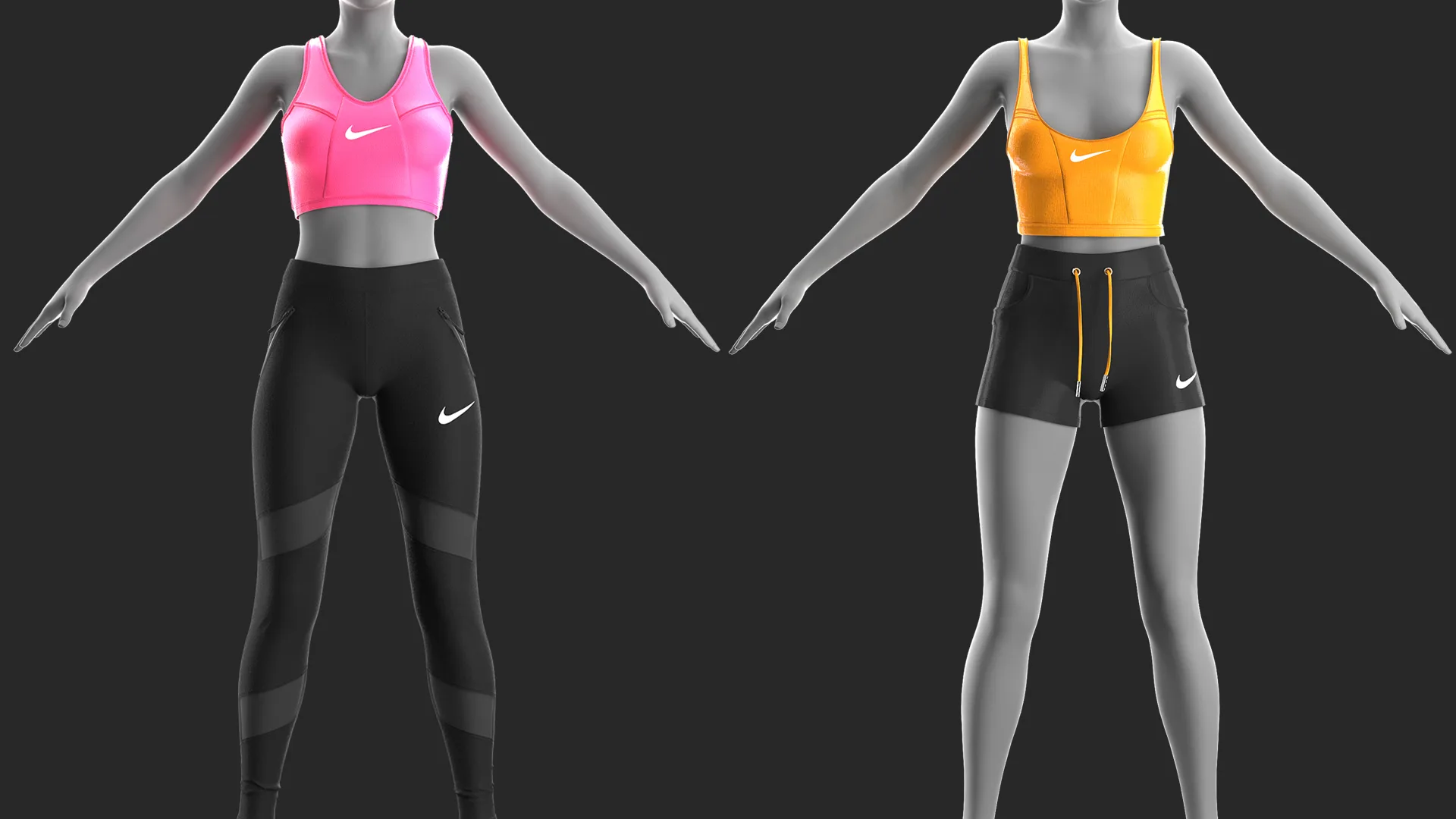 2 Girl's Sportswear - Marvelous / CLO Project file +Video Process