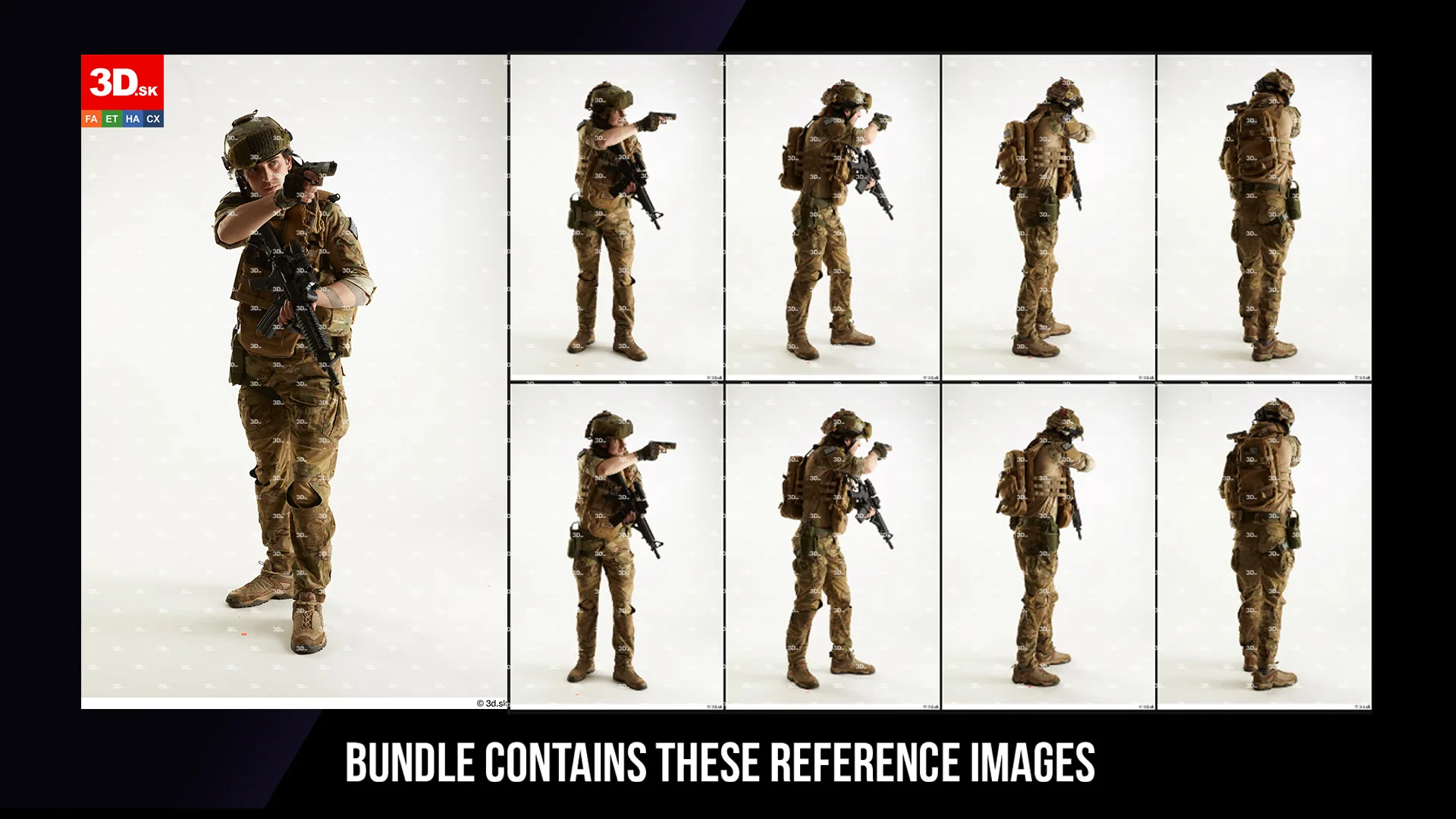 8x 3D Scan And 620+ Reference Photos | Clean Scans And Raw Weapons Bundle