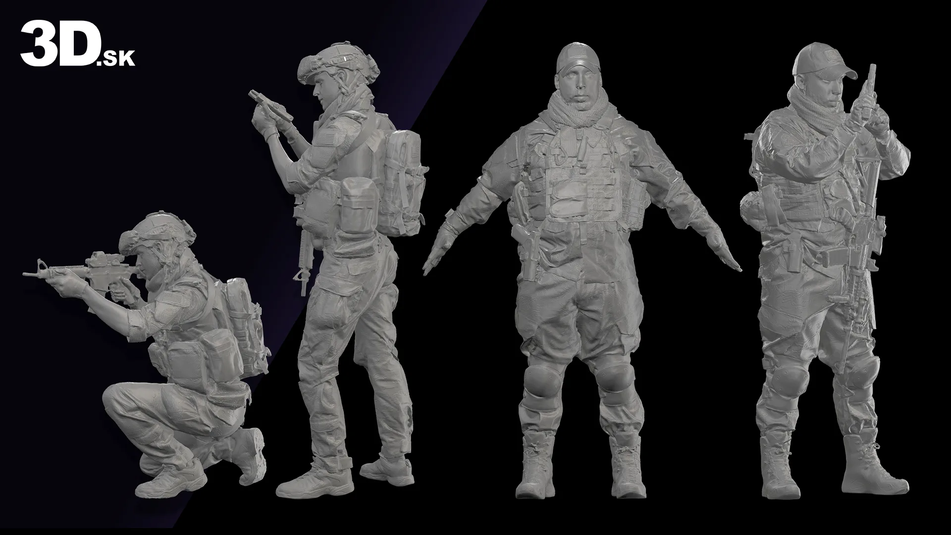 8x 3D Scan And 620+ Reference Photos | Clean Scans And Raw Weapons Bundle