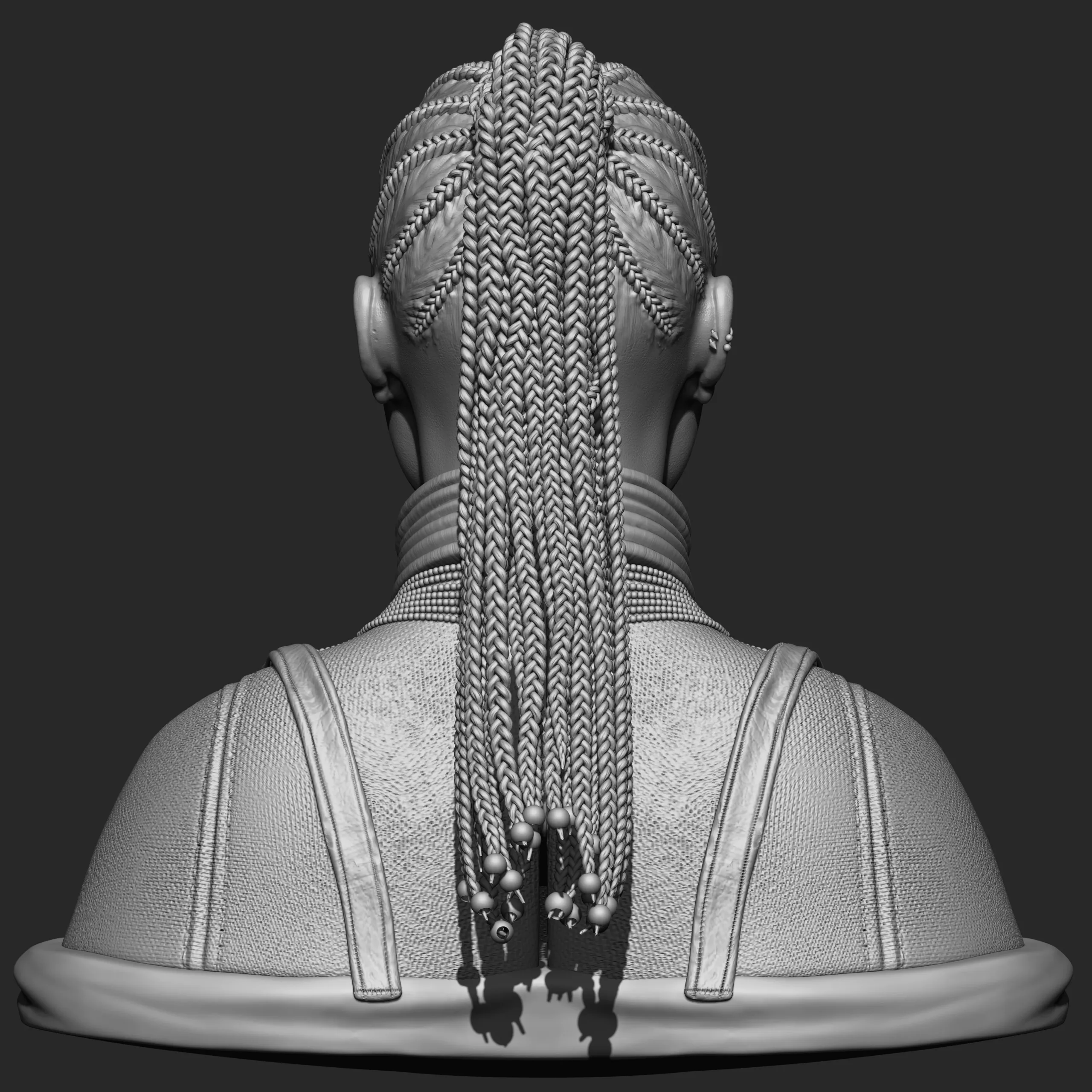 Highpoly Female  Warrior Character Sculpted in Zbrush