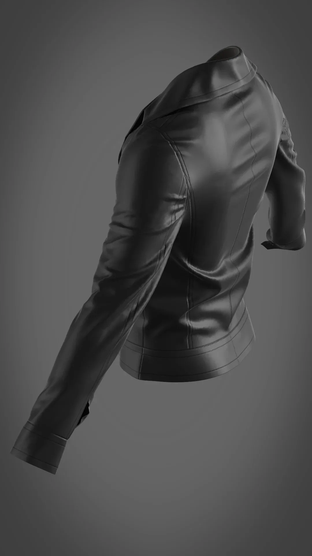 Men's Leather Jacket- Marvelous Designer & Clo3d