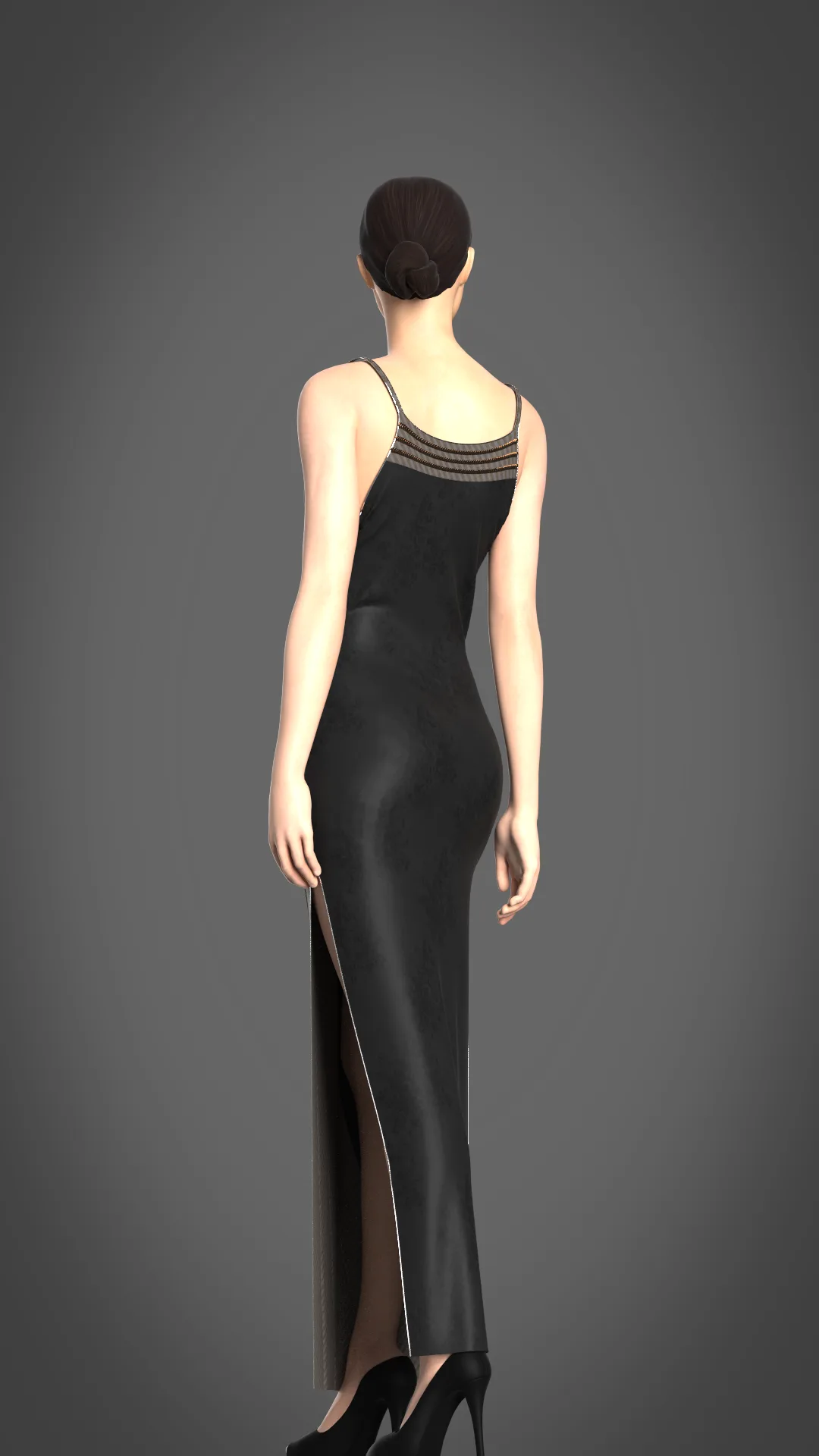 maxi dress- Marvelous Designer & Clo3d