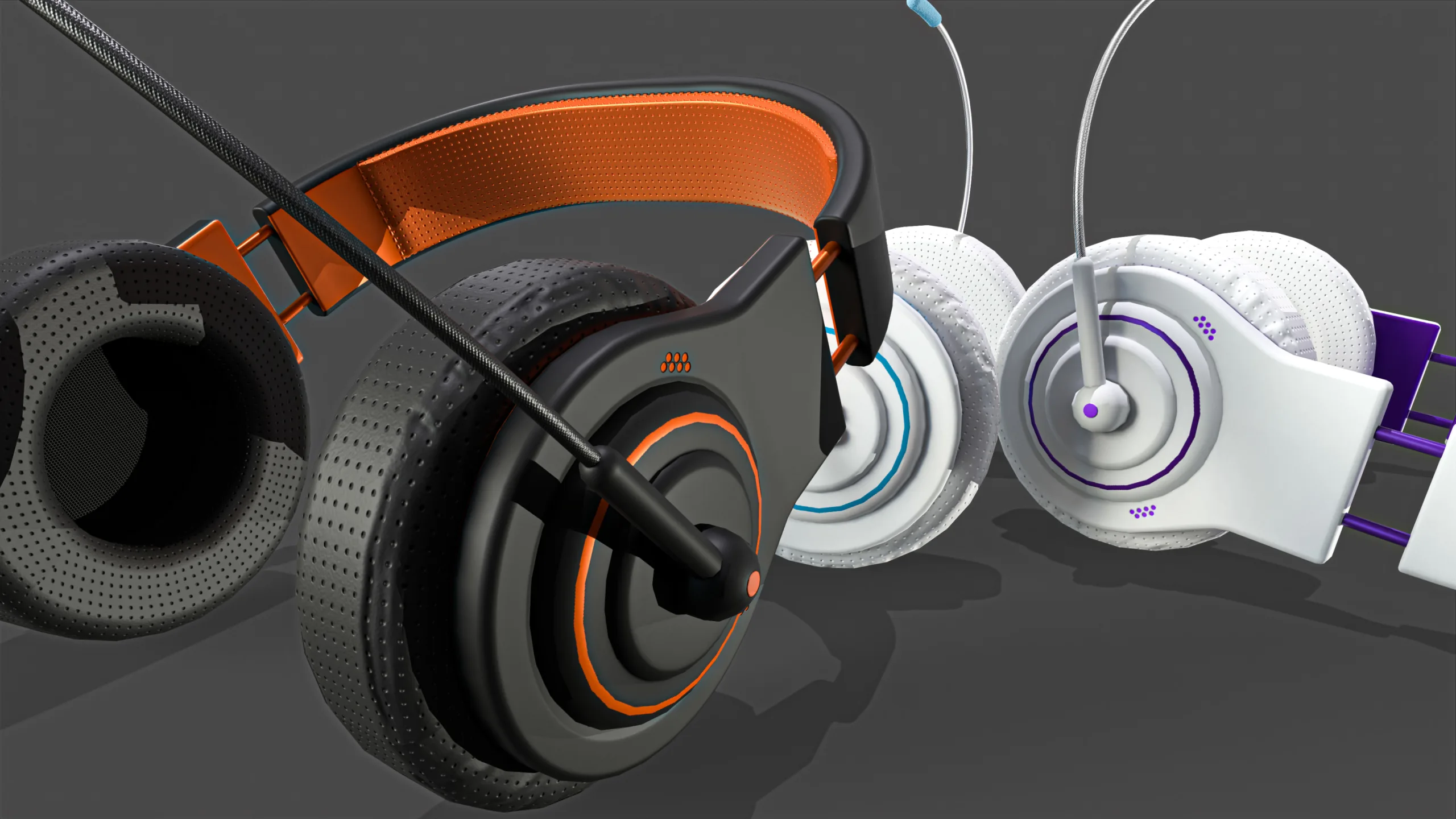 Headphones (Game ready) FlippedNormals
