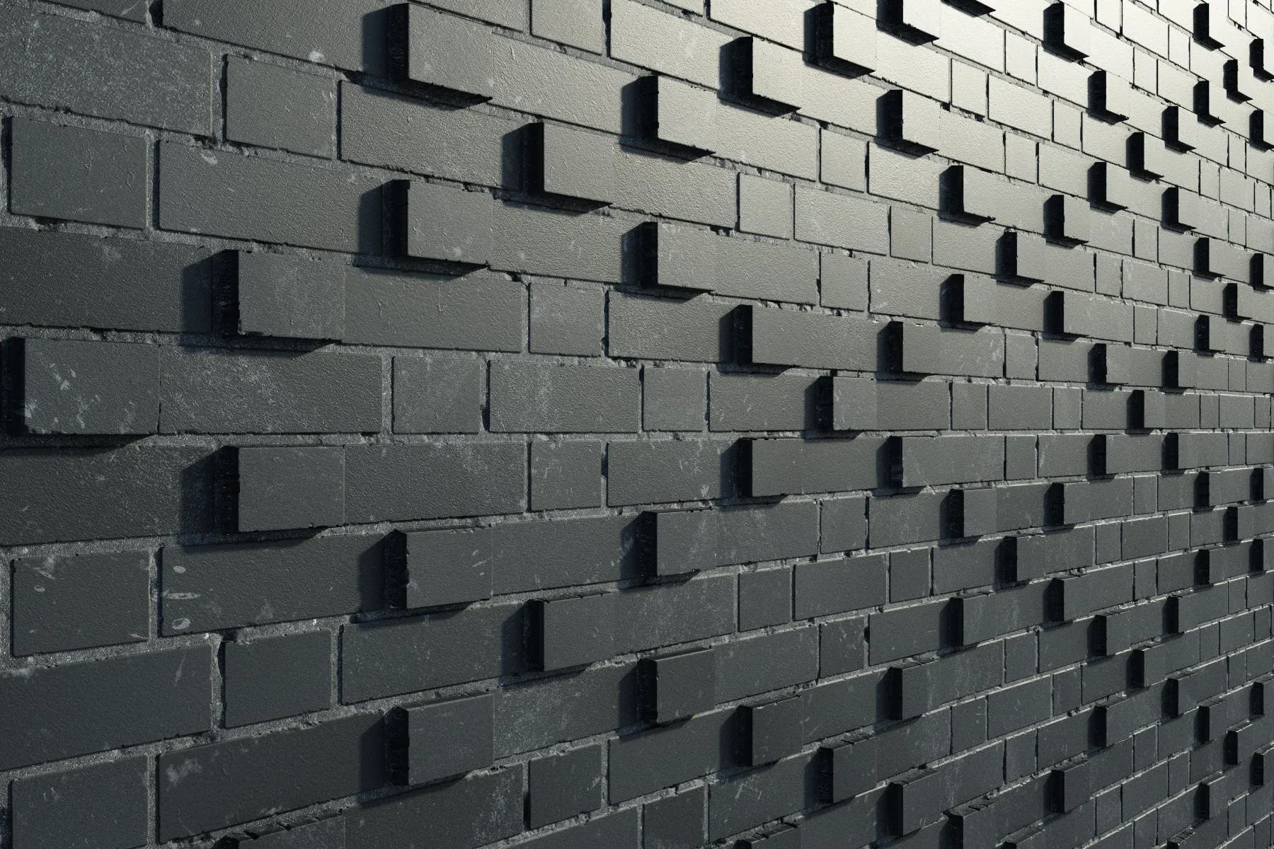 Bricks vol01 Black 8K Seamless PBR Materials