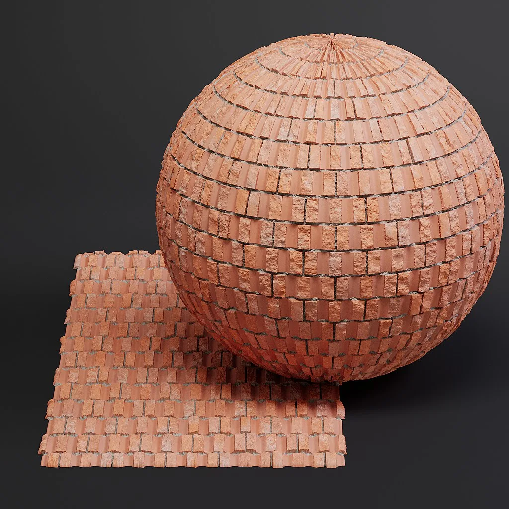 Bricks vol07 Corrugated 8K Seamless PBR Materials
