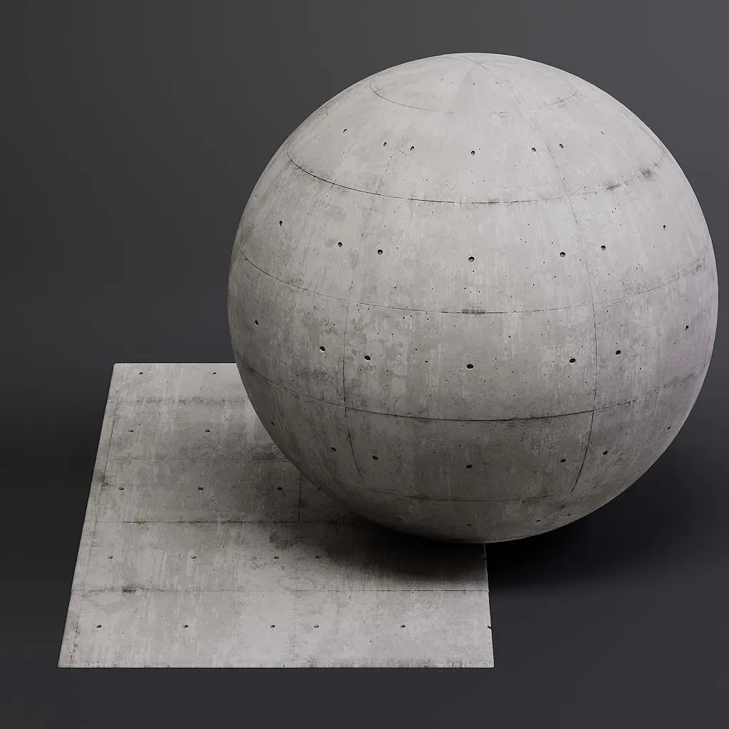 Concrete vol10 Structured 8K Seamless PBR Materials Texture