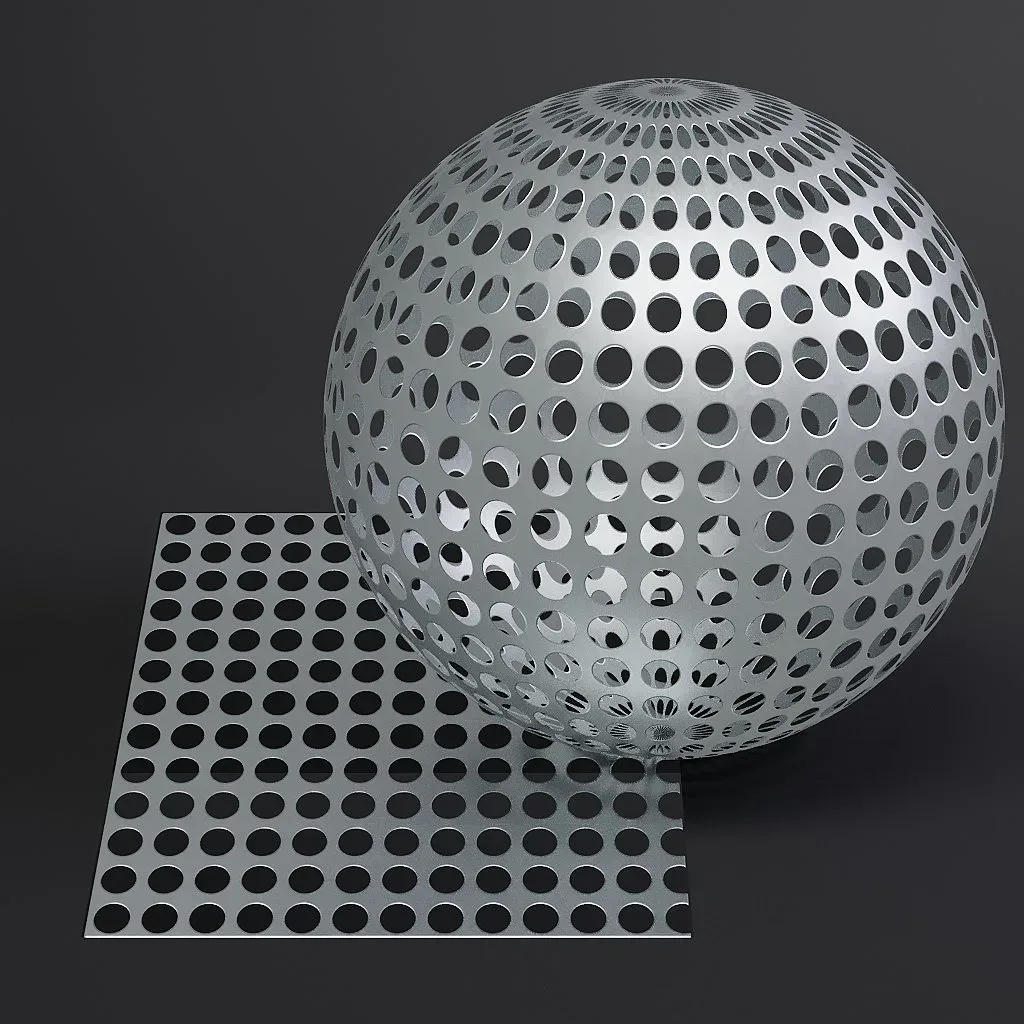 Metal vol09 Perforated 8K Seamless PBR Materials