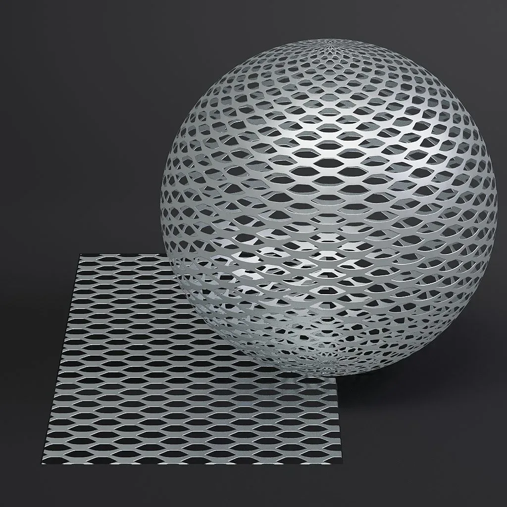 Metal vol09 Perforated 8K Seamless PBR Materials