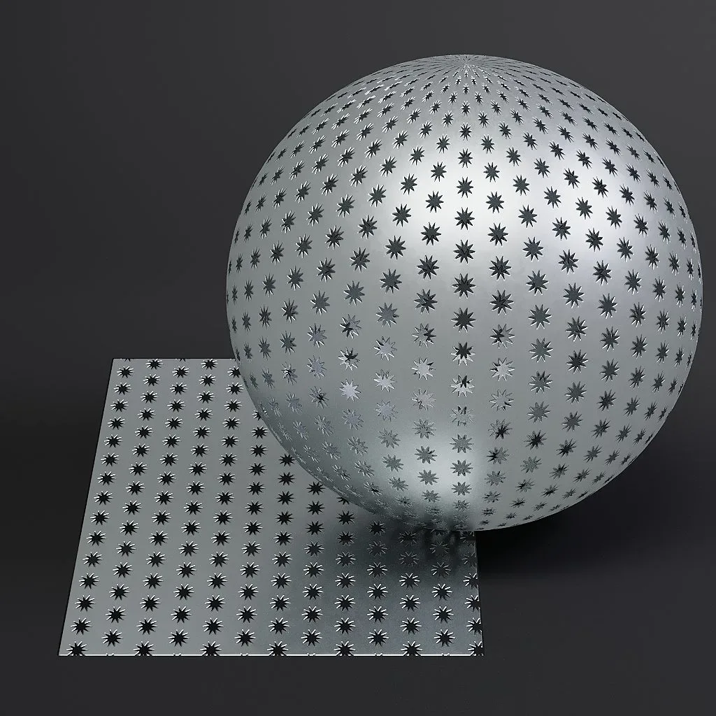 Metal vol10 Perforated 8K Seamless PBR Materials