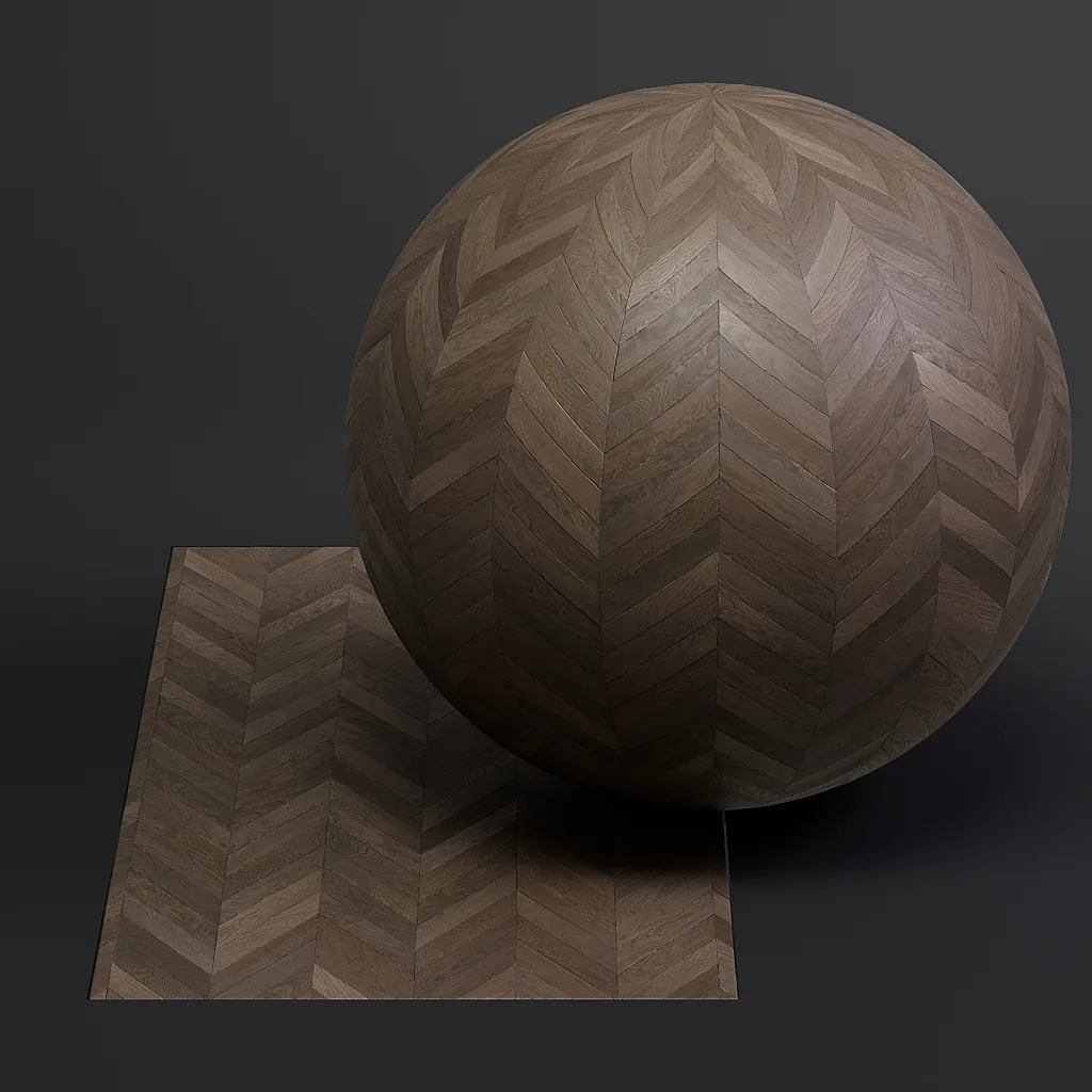 Parquet vol01 French Chevron 8K Seamless PBR Materials