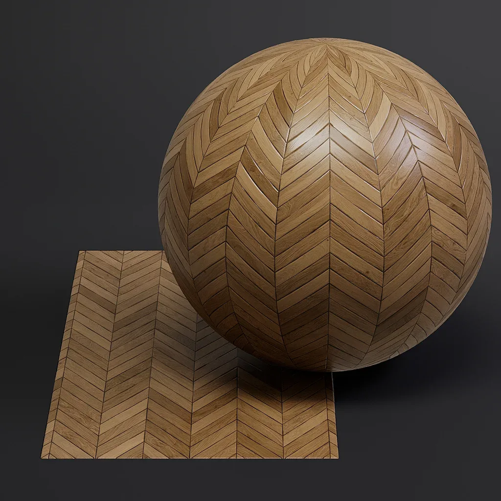 Parquet vol01 French Chevron 8K Seamless PBR Materials