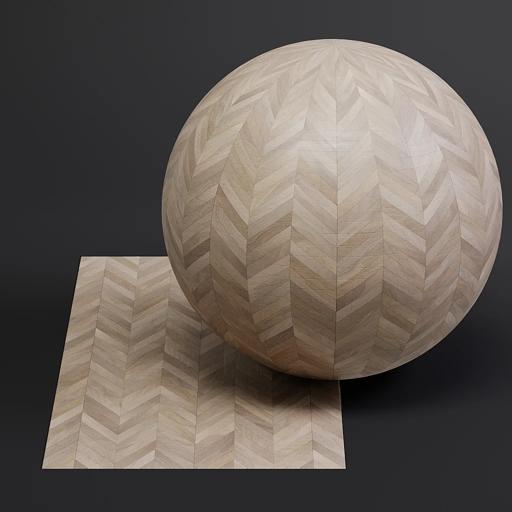 Parquet vol01 French Chevron 8K Seamless PBR Materials