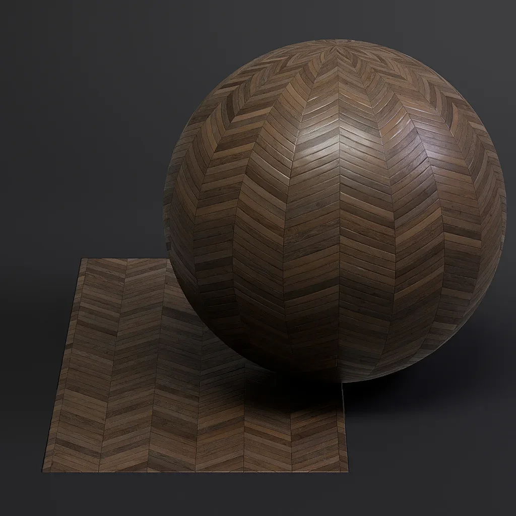 Parquet vol01 French Chevron 8K Seamless PBR Materials