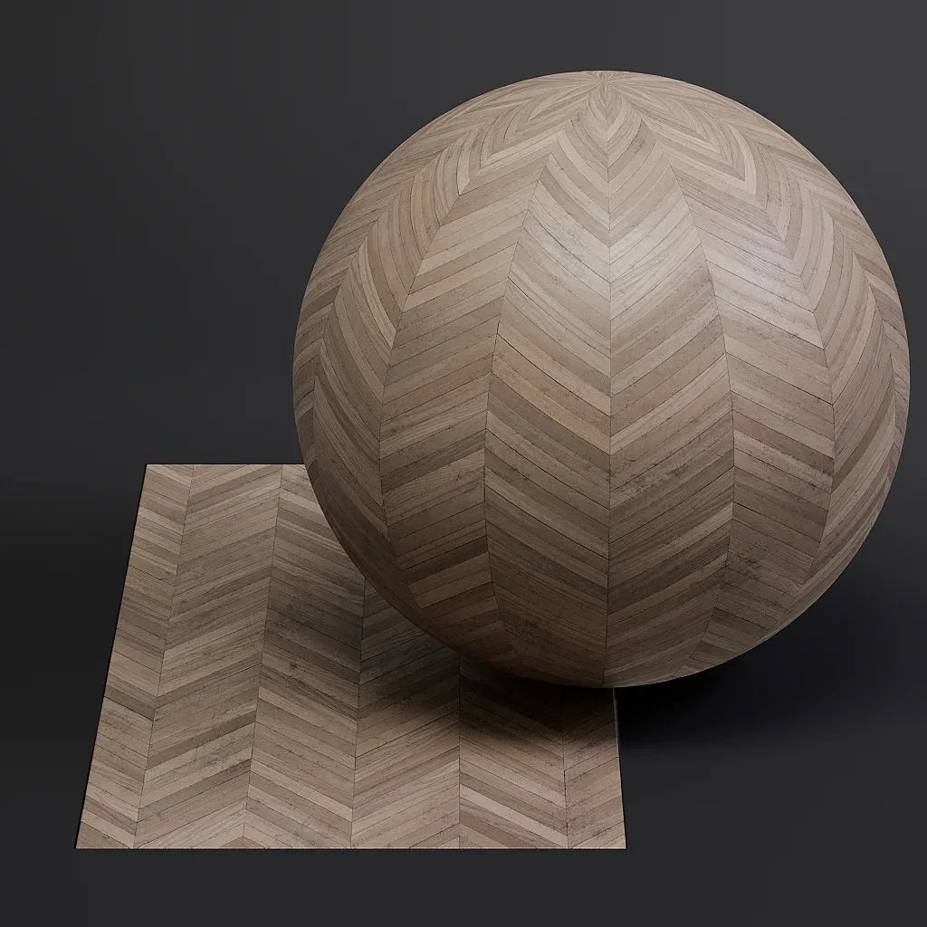 Parquet vol01 French Chevron 8K Seamless PBR Materials