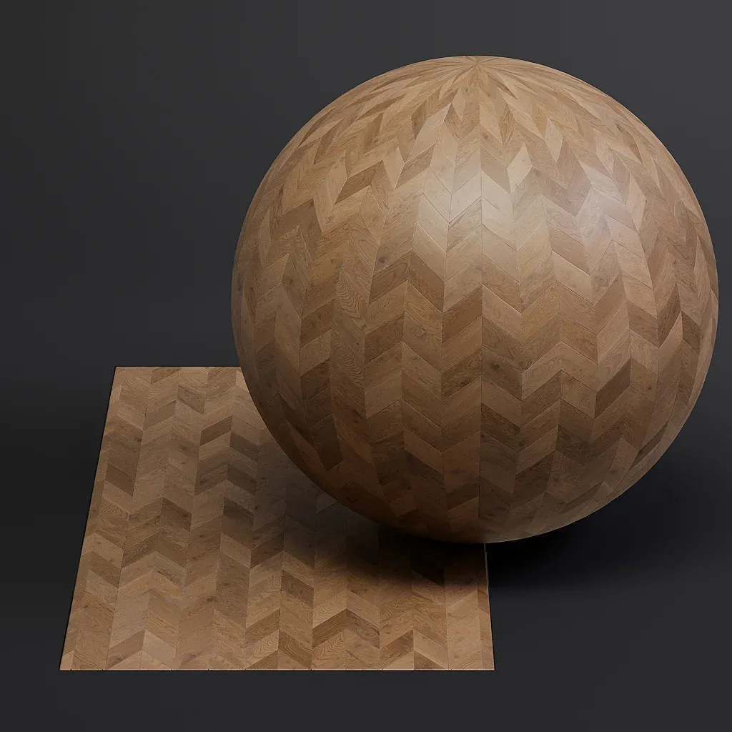 Parquet vol01 French Chevron 8K Seamless PBR Materials