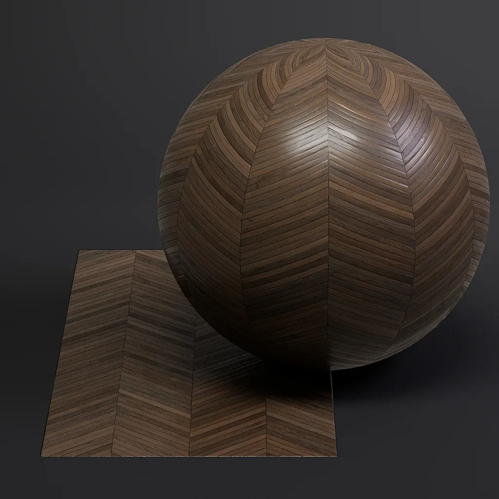 Parquet vol01 French Chevron 8K Seamless PBR Materials