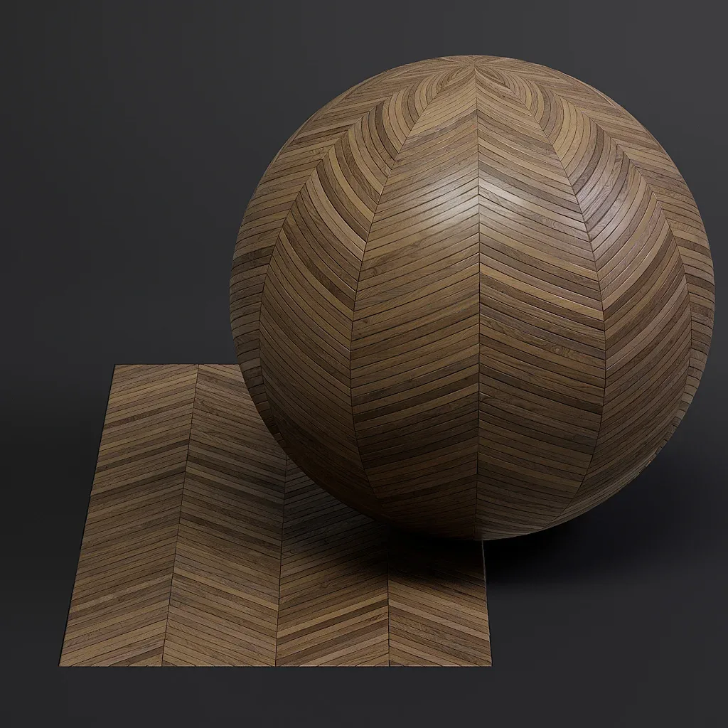 Parquet vol01 French Chevron 8K Seamless PBR Materials