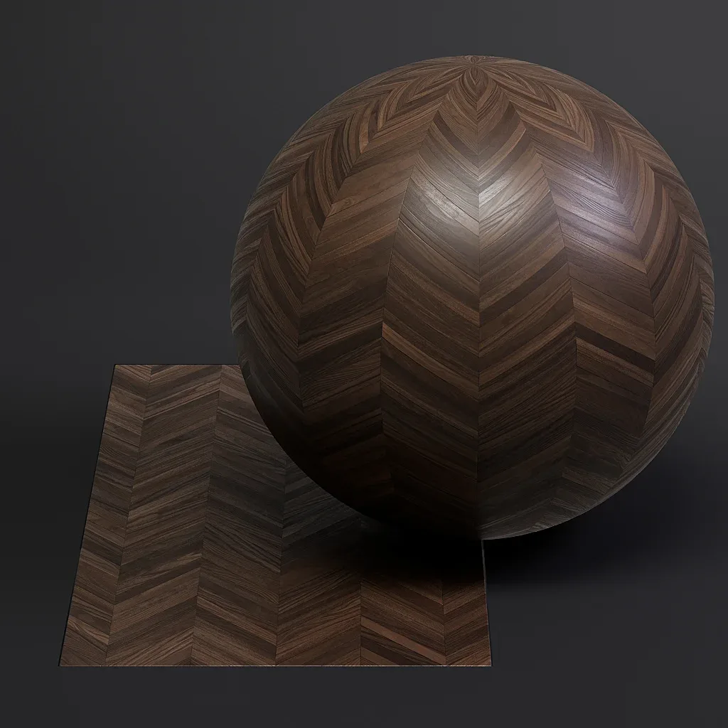 Parquet vol02 French Chevron 8K Seamless PBR Materials