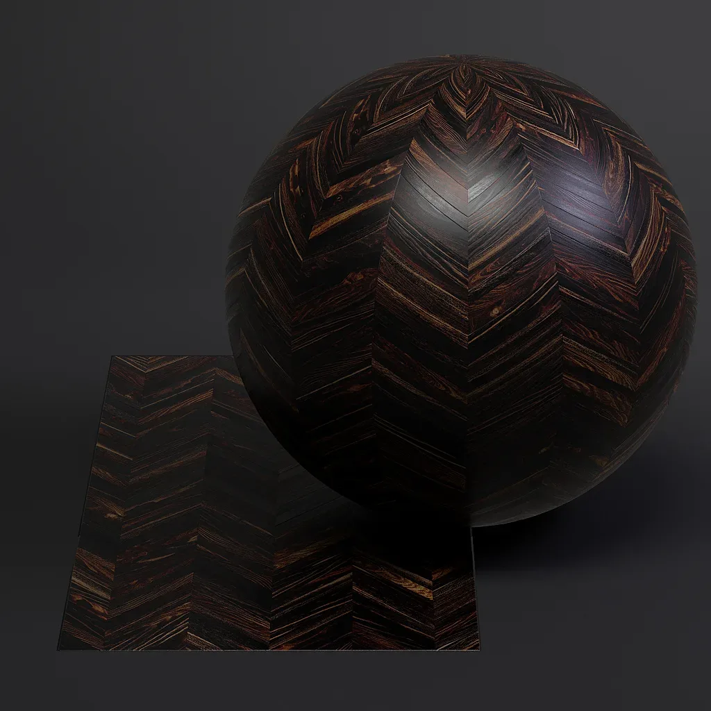 Parquet vol02 French Chevron 8K Seamless PBR Materials