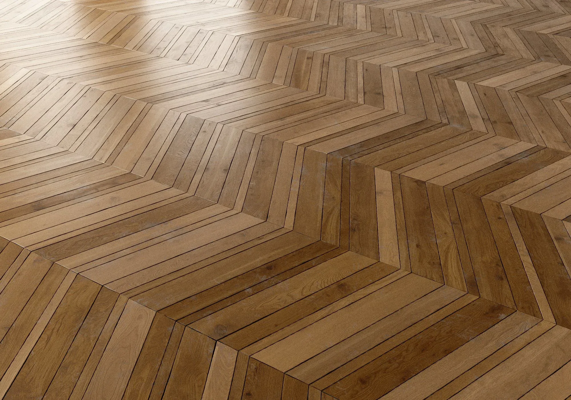 Parquet vol02 French Chevron 8K Seamless PBR Materials