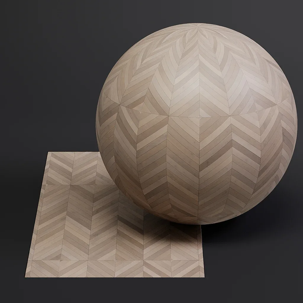 Parquet vol02 French Chevron 8K Seamless PBR Materials